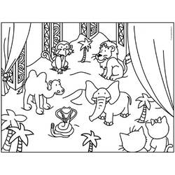 Раскраска: Цирковые животные (Животные) #20891 - Раскраски для печати