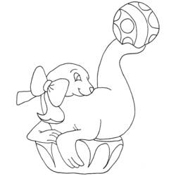 Раскраска: Цирковые животные (Животные) #20901 - Раскраски для печати
