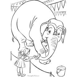 Раскраска: Цирковые животные (Животные) #20910 - Бесплатные раскраски для печати