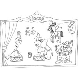 Раскраска: Цирковые животные (Животные) #20952 - Раскраски для печати