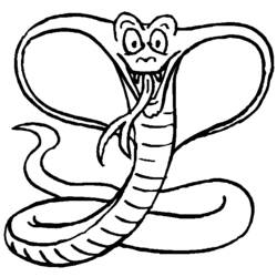 Раскраска: кобра (Животные) #3224 - Раскраски для печати