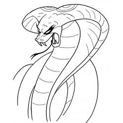 Раскраска: кобра (Животные) #3236 - Раскраски для печати