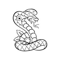 Раскраска: кобра (Животные) #3255 - Раскраски для печати