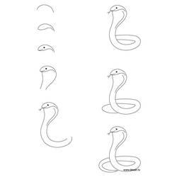 Раскраска: кобра (Животные) #3375 - Раскраски для печати