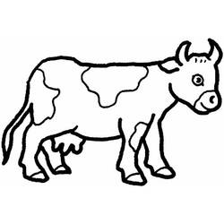 Раскраска: корова (Животные) #13191 - Раскраски для печати