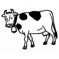 Раскраска: корова (Животные) #13219 - Раскраски для печати