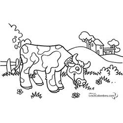 Раскраска: корова (Животные) #13245 - Бесплатные раскраски для печати