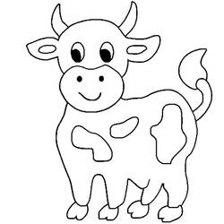Раскраска: корова (Животные) #13247 - Раскраски для печати