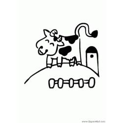 Раскраска: корова (Животные) #13268 - Бесплатные раскраски для печати