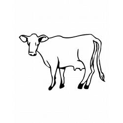 Раскраска: корова (Животные) #13274 - Бесплатные раскраски для печати