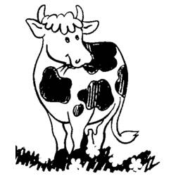 Раскраска: корова (Животные) #13289 - Бесплатные раскраски для печати