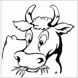 Раскраска: корова (Животные) #13290 - Раскраски для печати