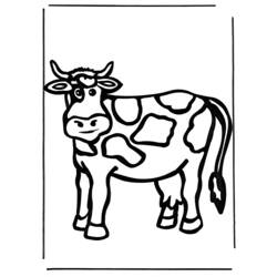 Раскраска: корова (Животные) #13321 - Бесплатные раскраски для печати