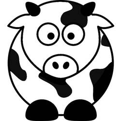 Раскраска: корова (Животные) #13360 - Бесплатные раскраски для печати