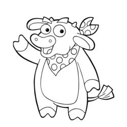 Раскраска: корова (Животные) #13370 - Бесплатные раскраски для печати