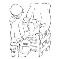 Раскраска: корова (Животные) #13371 - Бесплатные раскраски для печати