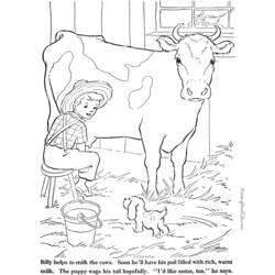Раскраска: корова (Животные) #13376 - Бесплатные раскраски для печати