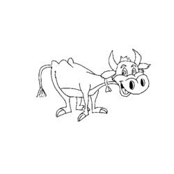 Раскраска: корова (Животные) #13381 - Бесплатные раскраски для печати