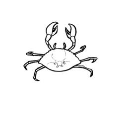 Раскраска: краб (Животные) #4628 - Бесплатные раскраски для печати