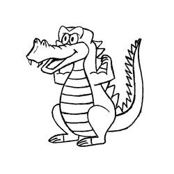 Раскраска: крокодил (Животные) #4799 - Бесплатные раскраски для печати