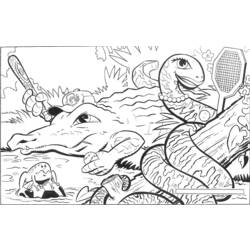 Раскраска: крокодил (Животные) #4819 - Бесплатные раскраски для печати