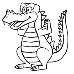 Раскраска: крокодил (Животные) #4830 - Бесплатные раскраски для печати