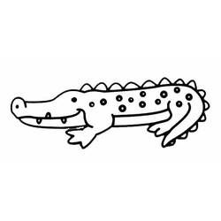 Раскраска: крокодил (Животные) #4831 - Бесплатные раскраски для печати
