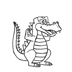 Раскраска: крокодил (Животные) #4858 - Бесплатные раскраски для печати