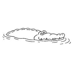 Раскраска: крокодил (Животные) #4860 - Раскраски для печати