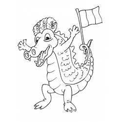 Раскраска: крокодил (Животные) #4863 - Бесплатные раскраски для печати