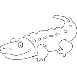 Раскраска: крокодил (Животные) #4869 - Раскраски для печати