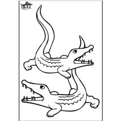 Раскраска: крокодил (Животные) #4892 - Бесплатные раскраски для печати