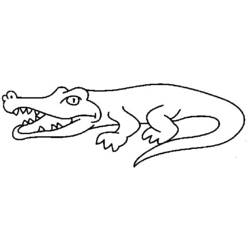 Раскраска: крокодил (Животные) #4922 - Раскраски для печати