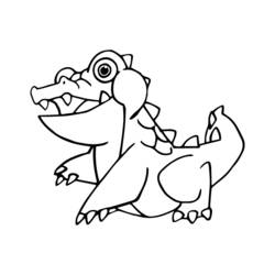 Раскраска: крокодил (Животные) #4927 - Бесплатные раскраски для печати