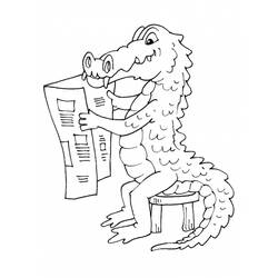 Раскраска: крокодил (Животные) #4936 - Бесплатные раскраски для печати