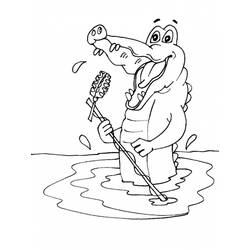 Раскраска: крокодил (Животные) #4946 - Бесплатные раскраски для печати