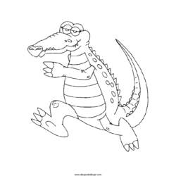Раскраска: крокодил (Животные) #4959 - Бесплатные раскраски для печати
