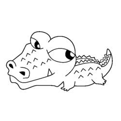 Раскраска: крокодил (Животные) #4965 - Бесплатные раскраски для печати