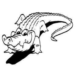 Раскраска: крокодил (Животные) #4968 - Бесплатные раскраски для печати