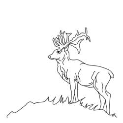 Раскраска: косуля (Животные) #2754 - Бесплатные раскраски для печати