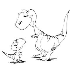 Раскраска: динозавр (Животные) #5489 - Раскраски для печати