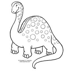 Раскраска: динозавр (Животные) #5503 - Бесплатные раскраски для печати