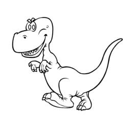 Раскраска: динозавр (Животные) #5506 - Бесплатные раскраски для печати