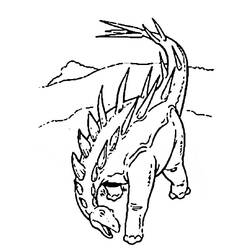 Раскраска: динозавр (Животные) #5523 - Бесплатные раскраски для печати
