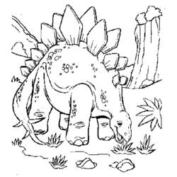 Раскраска: динозавр (Животные) #5527 - Бесплатные раскраски для печати