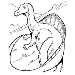 Раскраска: динозавр (Животные) #5534 - Бесплатные раскраски для печати