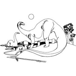 Раскраска: динозавр (Животные) #5551 - Бесплатные раскраски для печати