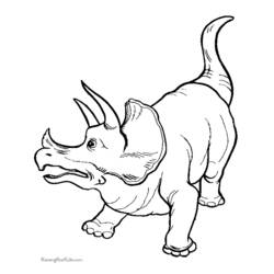 Раскраска: динозавр (Животные) #5555 - Бесплатные раскраски для печати
