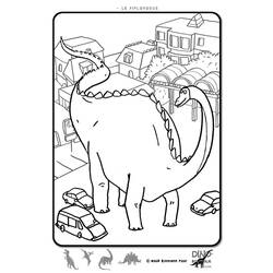 Раскраска: динозавр (Животные) #5564 - Бесплатные раскраски для печати