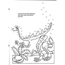 Раскраска: динозавр (Животные) #5577 - Бесплатные раскраски для печати